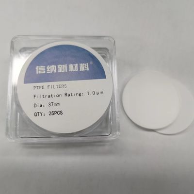 1.0um Filter Membran PTFE Hydrophilic Untuk Filtrasi Cairan Dalam Penggunaan Laboratorium