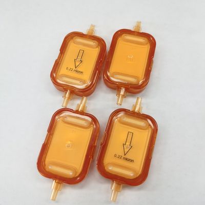 Filter IV sekali pakai tahan cahaya dengan PES hidrofil 0,2 μm dan PTFE hidrofobi 0,2 μm Tidak steril